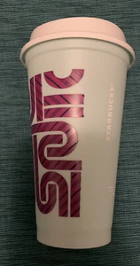 Starbucks Holiday 2020 COLOR CHANGE Candy Cane Reusable Hot Cup Mint Color 16 Oz - Picture 1 of 4