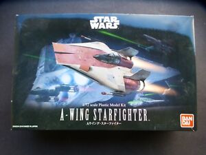 1:72  Bandai  Star Wars  A-Wing Starfighter    TEILGEBAUT - PARTIALLY ASSEMBLED