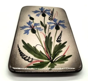 Weininger Keramik Hand Painted Trivet Floral Switzerland - Picture 1 of 6