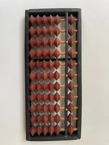 Japanese Abacus Small 11 rods 5+1 beads Vintage - Picture 1 of 7
