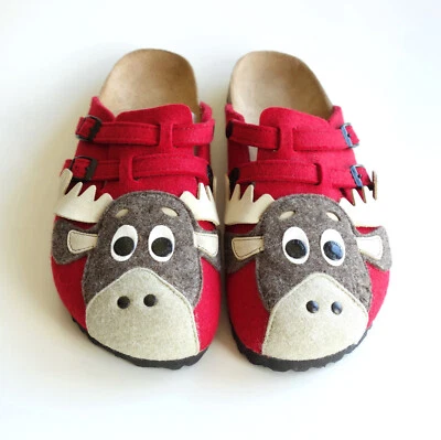 Zuecos BIRKI's BIRKENSTOCK Slides Mules CAMDEN Fieltro ELK Rojo US9 EU40 UK7 Estrechos Foto 1 de 4