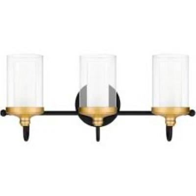 VANITY LIGHT Quoizel ROW8622MBK Rowland new 3 light - Image 1 of 3