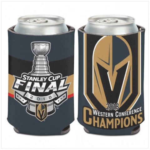 Vegas Golden Knights 2018 Western Conference Champions Can Cooler 12 oz. Koozie Cover