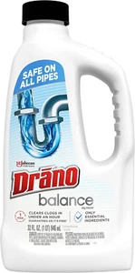 Balance Drain Clog Remover and Cleaner, Non-Corrosive Formula, Safe on All Pipes - Picture 1 of 12