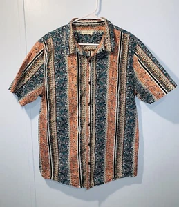 Camisa PACSUN Para Hombre Abotonada Hawaiana Azteca Boho Verano Informal Talla Grande - Imagen 1 de 5