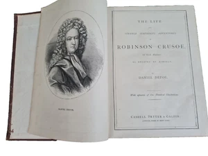 Robinson Crusoe Illustrated Daniel Defoe 1863-64 Cassell, Petter and Galpin m163 - Picture 1 of 19