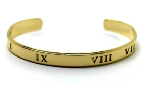 18ct FULL SOLID Heavy Yellow gold custom made CUFF or BANGLE 7.2cm x 5cm - Picture 1 of 12