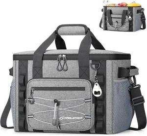 Soft Sided Cooler Bag, 30/40 Can Collapsible Insulated Cooler, Large Leak Proof - Picture 1 of 7