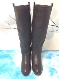 Lumiani Size 6 M Brown Pebble Leather Boots Womens Shoes - Picture 1 of 11