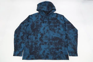 Lululemon City Sweat Pullover Hoodie Mens Large Camouflage Camo Blue Dye LM3CKLS - Picture 1 of 12