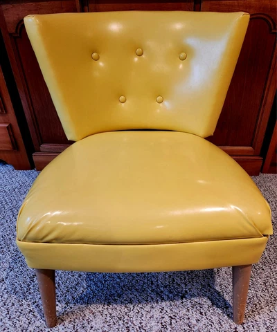 Vintage Kroehler Mid Century Modern Slipper Chair 1950's Cover