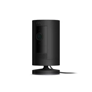 Ring Stick Up Cam Plug In Indoor Outdoor Camera Smart Security Black  - Picture 1 of 6