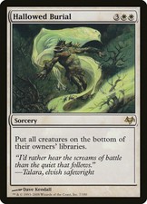 1X Hallowed Burial Eventide NM/EX MTG CARD