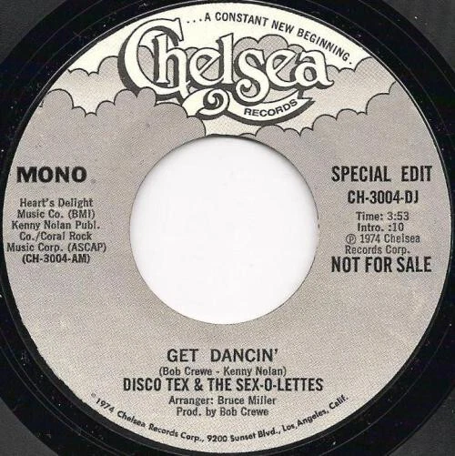 7", Single, Promo Disco Tex & The Sex-O-Lettes* - Get Dancin' - Bild 1 von 1