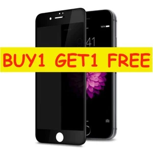 10D Full Coverage Tempered Glass Screen Protector For Apple iPhone 8 PLUS BLACK - Picture 1 of 8