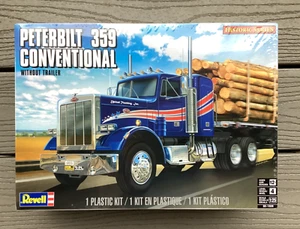 REVELL 1/25 SCALE PETERBILT 359 CONVENTIONAL TRANSPORT TRUCK MODEL KIT # 85-1506 - Picture 1 of 15