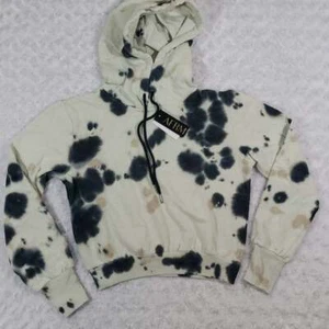Sudadera con Capucha AFRM Pullover Polar Patrón Tinta Mancha Talla Extra Pequeña Nueva con Etiquetas - Imagen 1 de 7