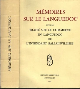 MÉMOIRES sur le LANGUEDOC Traité Commerce de l'Intendant BALLAINVILLIERS en 1788 - Picture 1 of 12