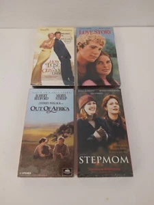 4 VHS: Stepmom/Out Of Africa/Love Story/How To Lose A Guy In 10 Days - Picture 1 of 3