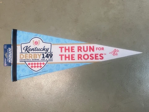 2023 - 149th Kentucky Derby Pennant in NEW, USUED, MINT Condition Cover