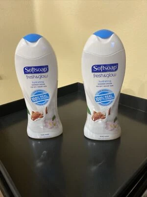 2 МЯГКОЕ МЫЛО увлажняющий крем для душа 100% реальные экстракты миндаль и кокос 15 жидк. Oz. - Изображение 1 из 2