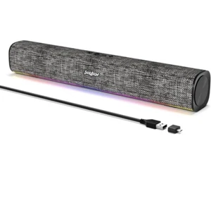 SOULION R100 PC-Lautsprecher, Bluetooth Computerlautsprecher mit dynamischer Lichtleiste - Bild 1 von 9