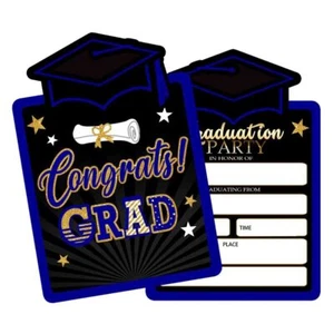 Invitations for Graduation Party with Envelopes 2025 College or High School G... - Picture 1 of 6
