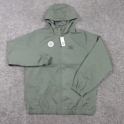 DC Jacket Mens Medium Green Solid Re/Solve Navigator Windbreaker Lightweight NWT - Image 1 of 4