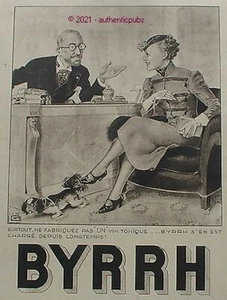 PUBLICITE BYRRH NOTAIRE NE FABRIQUEZ PAS DE VIN PEKINOIS SIGNE LEONNEC DE 1936 - Imagen 1 de 1