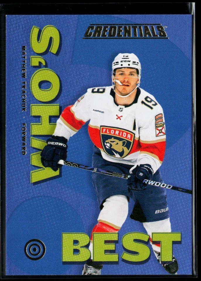 2023-24 Upper Deck Credentials Who's Best? #WB-MT Matthew Tkachuk - Image 1 of 2
