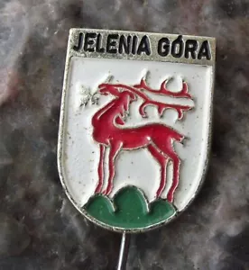 Jelenia Gora Polnische Stadt Polen Wappen Hirsch Hirsch Wappen Pin Abzeichen - Bild 1 von 4