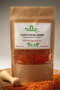 Safflower Turkish Saffron Herbal Tea - Dried Petals Krokosz Barwierski - Picture 1 of 3