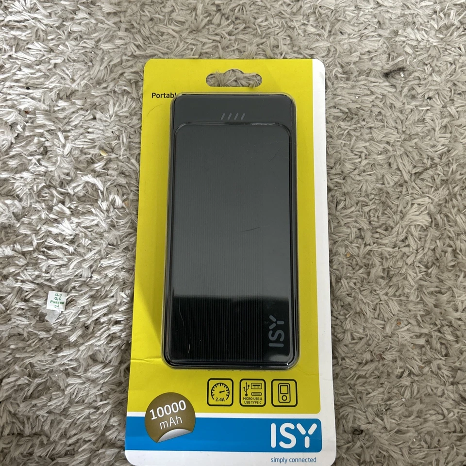 ISY IPP-10000-C-BK Powerbank 10000 mAh Schwarz