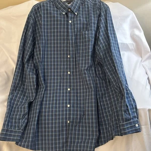 Herrenhemd Eddie Baiter 2XL Tall blau kariert - Bild 1 von 12