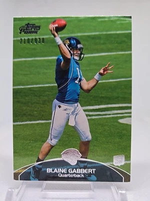 2011 Topps Prime Blaine Gabbert RC 210/930 #83 Jacksonville Jaguars - Image 1 of 4