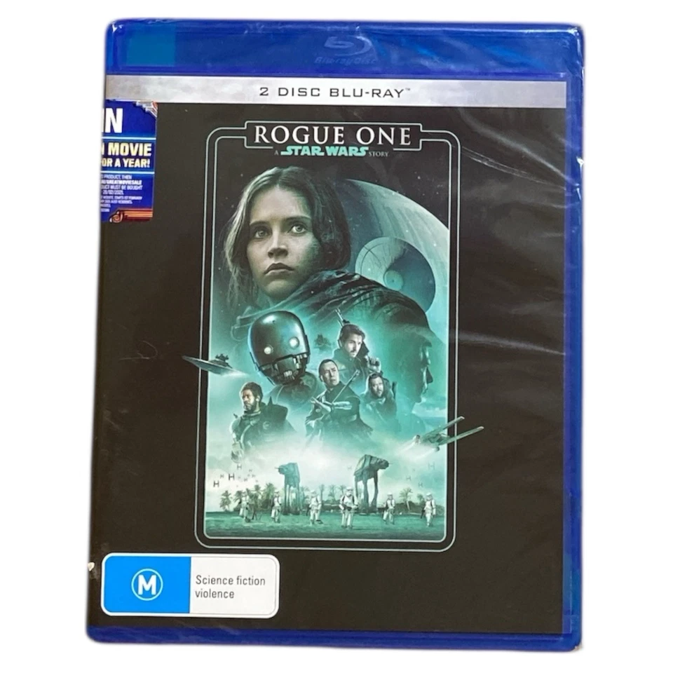 Rogue One A Star Wars Story Blu-ray 2 Disc Set Sci-Fi Action 2016 Region A B C - image 1 of 4