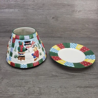 Yankee Candle Muñeco de Nieve Grande Vacaciones Cerámica - Cubierta y Plato de Pantalla de Vela Foto 1 de 4