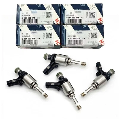 4x 06H906036AE BOSCH OEM Juego de inyectores de combustible para AUDI A3 A4 A5 Q5 TT Quattro 2.0T Foto 1 de 4