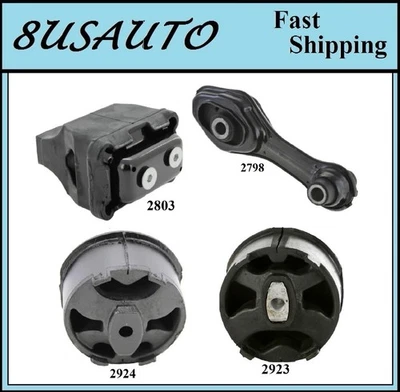 4 PCS MOTOR & TRANS MOUNT FIT Chevrolet Cavalier 2.2L, 2.4L - Manual Trans. - Image 1 of 4