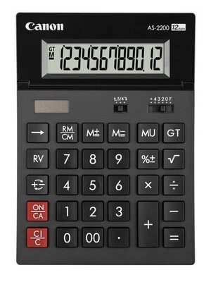 Canon AS-2200 - 12-digit semi-desktop calculator - Image 1 of 4