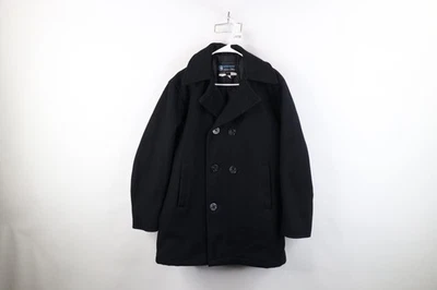 Vtg 90s Spiewak Golden Fleece Mens 38 Distressed Quilted Wool Peacoat Jacket USA - Image 1 of 4