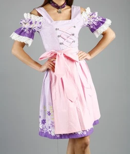 Sexy! Sz 10 NEW!Germany,Waitress,Oktoberfest,Costume,Dirndl Dress 2-pc,Pinks - Picture 1 of 18