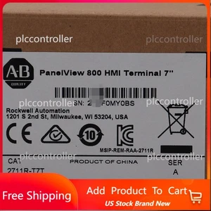 AB 2711R-T7T PANELVIEW 800 7-INCH HMI TERMINAL New Factory Sealed 2711RT7T - Picture 1 of 5