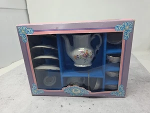 Juego de té de porcelana de juguete de flores Roehler Collection Kahla 12 piezas hecho en Alemania - Imagen 1 de 6