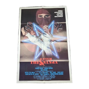 Enter the Ninja 1981 - 1 hoja póster de película de kung fu - artes marciales de colección - Imagen 1 de 5