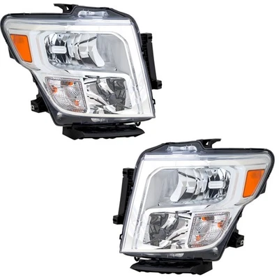 Headlights For 20-22 Nissan Titan 20-21 Titan XD Left Right Assembly Halogen - Imagem 1 de 4