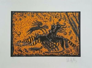 VICTOR HUGO NUNEZ Chilean Mexican Artist Original Hand-Signed Serigraph n8 - Picture 1 of 1