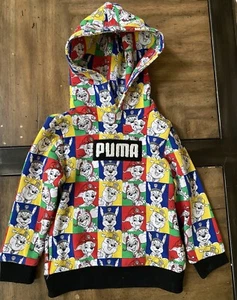 Puma X Paw Patrol Fleece Aop Pullover Hoodie Inf Boys White Casual Outerwear 2T - Picture 1 of 4