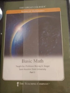 "The Great Courses Basic Math" Part 1 New Sealed 3 DVD Set Parts 1,2,3 - Imagen 1 de 1