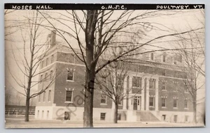 RPPC Green Mountain Junior College Moses Hall Poultney VT 1951 - Picture 1 of 2